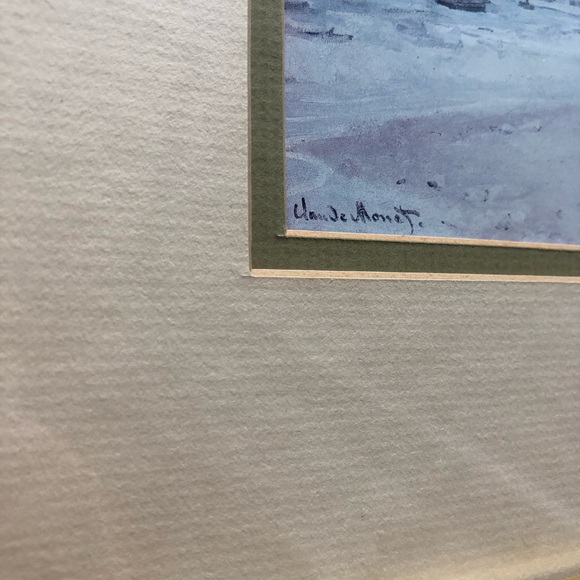 Claude Monet - La Plage A Trouville - Beautiful Framed and Matted - Great Gift - Picture 6 of 6
